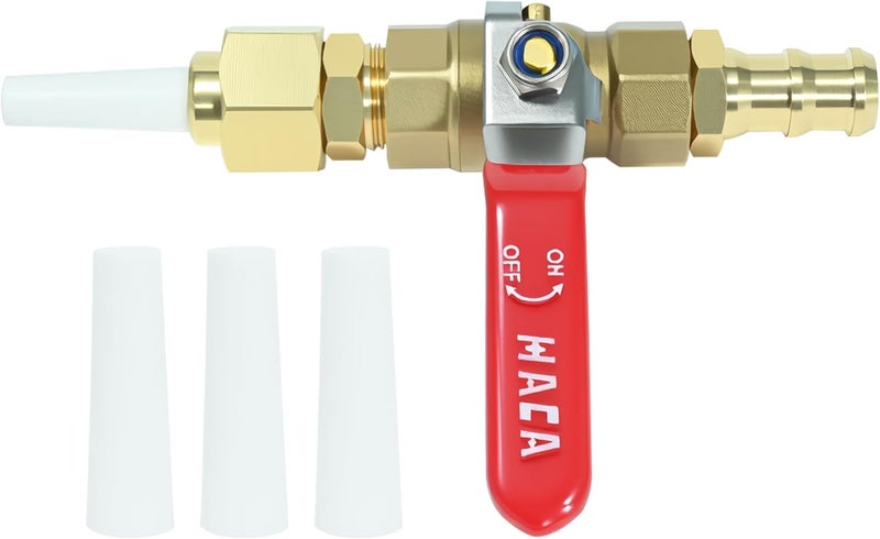 Mefape Ceramic Sandblasting Gun Kit, Sand Blasting Gun Kit, Sandblaster Gun Part with Three 3/32" ID(2.4mm) Nozzle Tip Replacements, Valve Type Sandblaster Gun for Rust Eliminating - Image 1